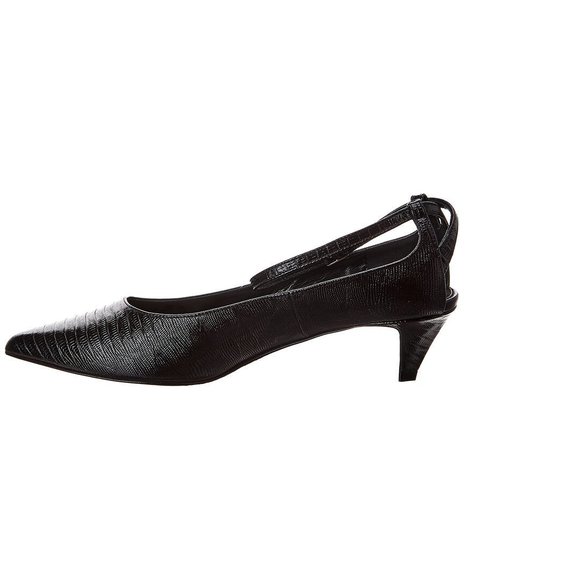 CELINE Sharp Open Back Leather Pump - Picture 2 of 6